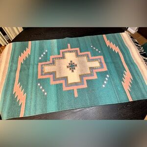 Vintage Western Aztec Print Wool Tapestry/Horse Blanket